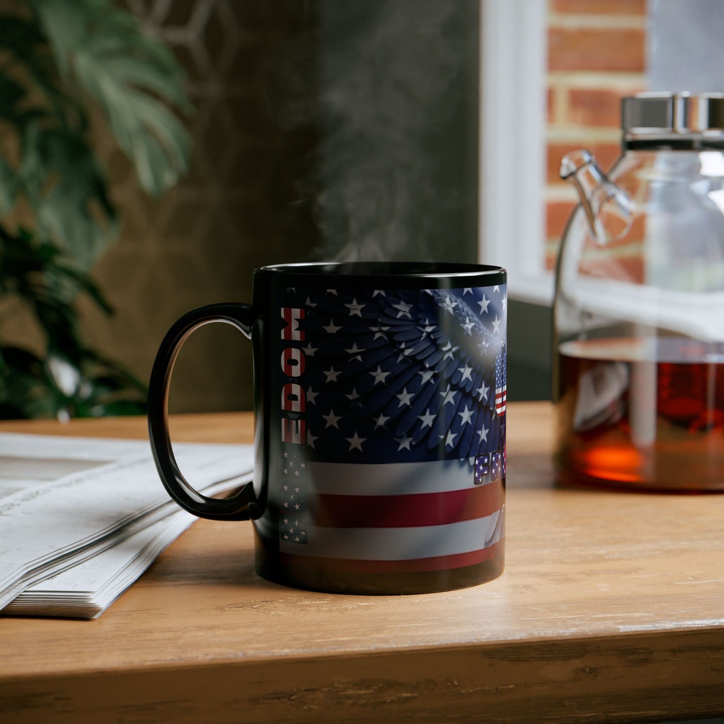 Mug - USA - Patriotic American Flag Eagle 11oz/15oz - Freedom - Red White & Blue