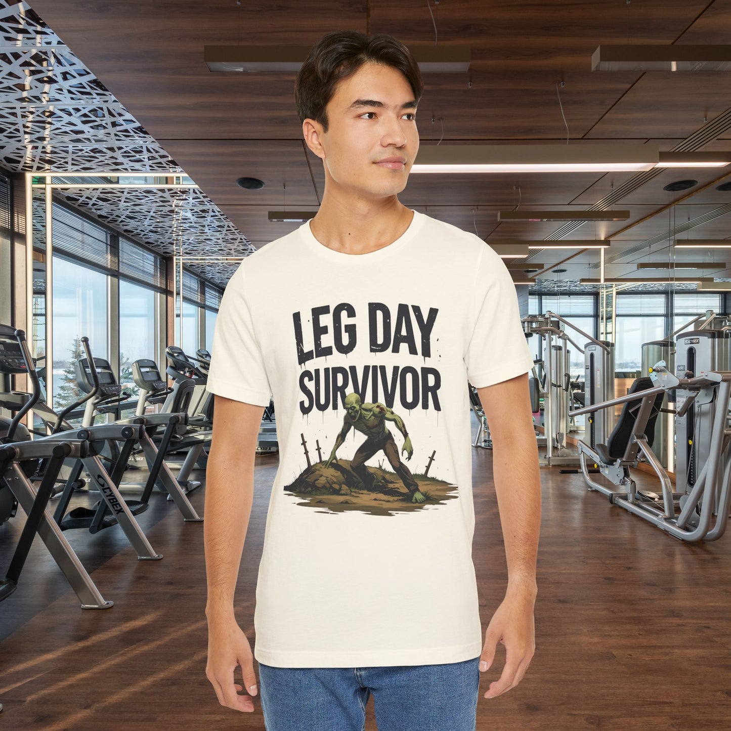 Leg Day Survivor Tee, Fitness Shirt, Workout Apparel, Gym Gift, Unisex Graphic Tee