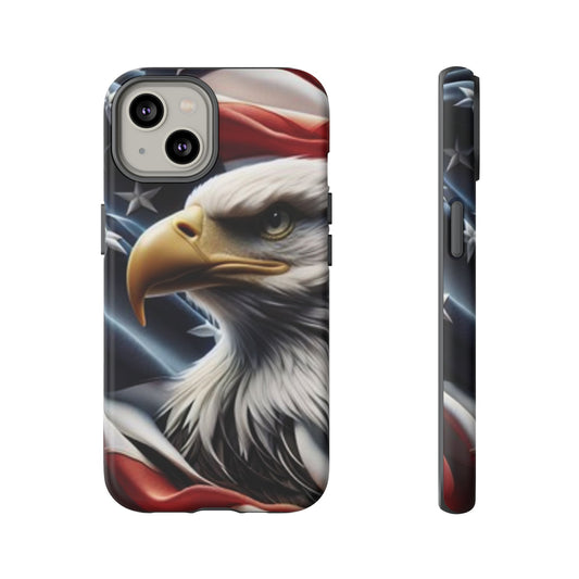 Patriotic Eagle Phone Case | Tough Cases for Nature Lovers, Gift for Veterans, Independence Day, Memorial Day