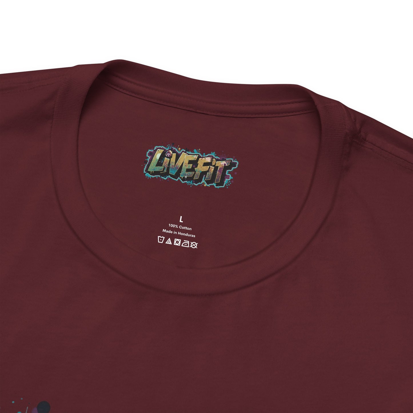 LIVE FIT Graphic Fitness Tee - Motivational Workout Apparel