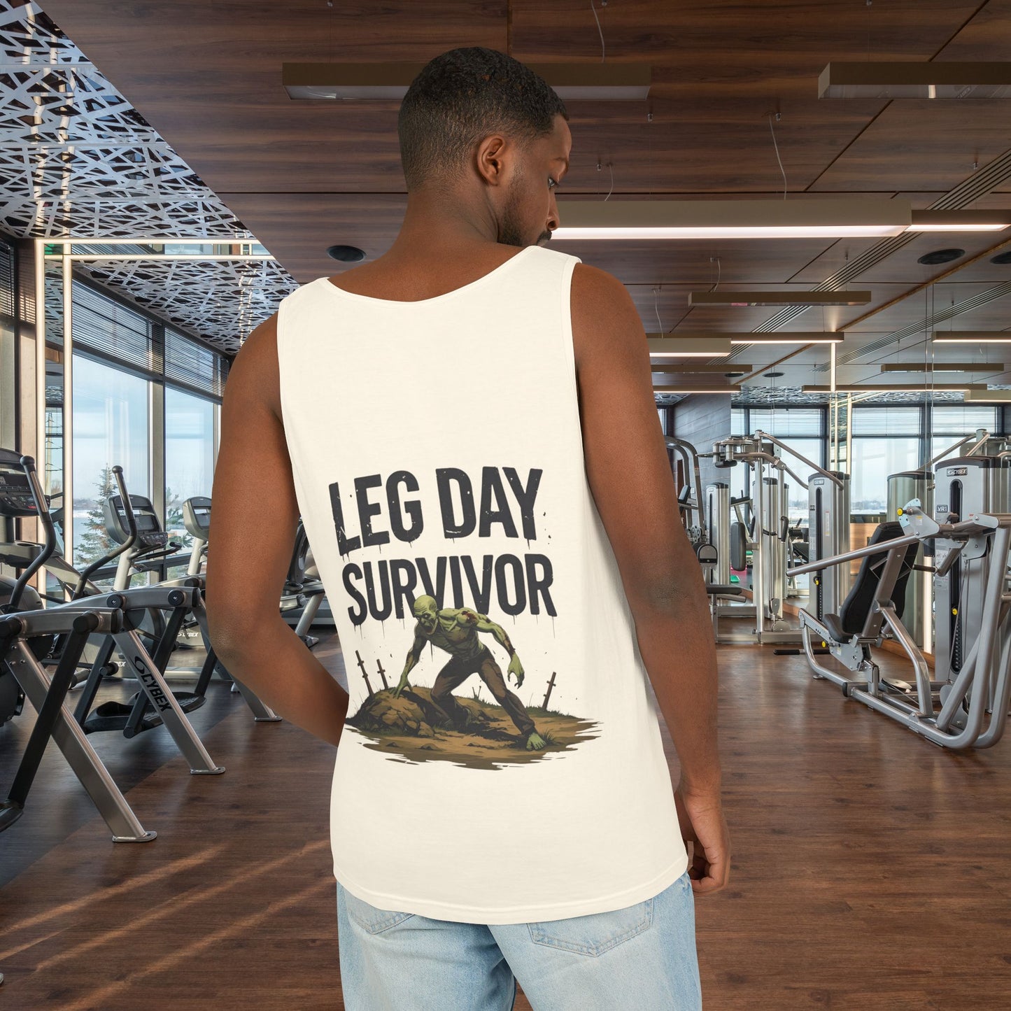 Leg Day Survivor Tank Top - Unisex Fitness Apparel, Gym Gear, Workout Clothing, Workout Gift, Funny Fitness Tee