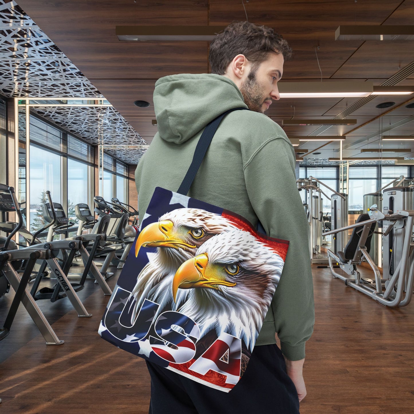 ๐บ๐ธ Patriotic ๐บ๐ธ USA ๐บ๐ธ Bald Eagles ๐บ๐ธ Tote Bag ๐บ๐ธ All Over Print ๐บ๐ธ American Flag Design ๐บ๐ธ Five Different Handle Colors ๐บ๐ธ Red ๐บ๐ธ Navy ๐บ๐ธ Black ๐บ๐ธ Beige ๐บ๐ธ White