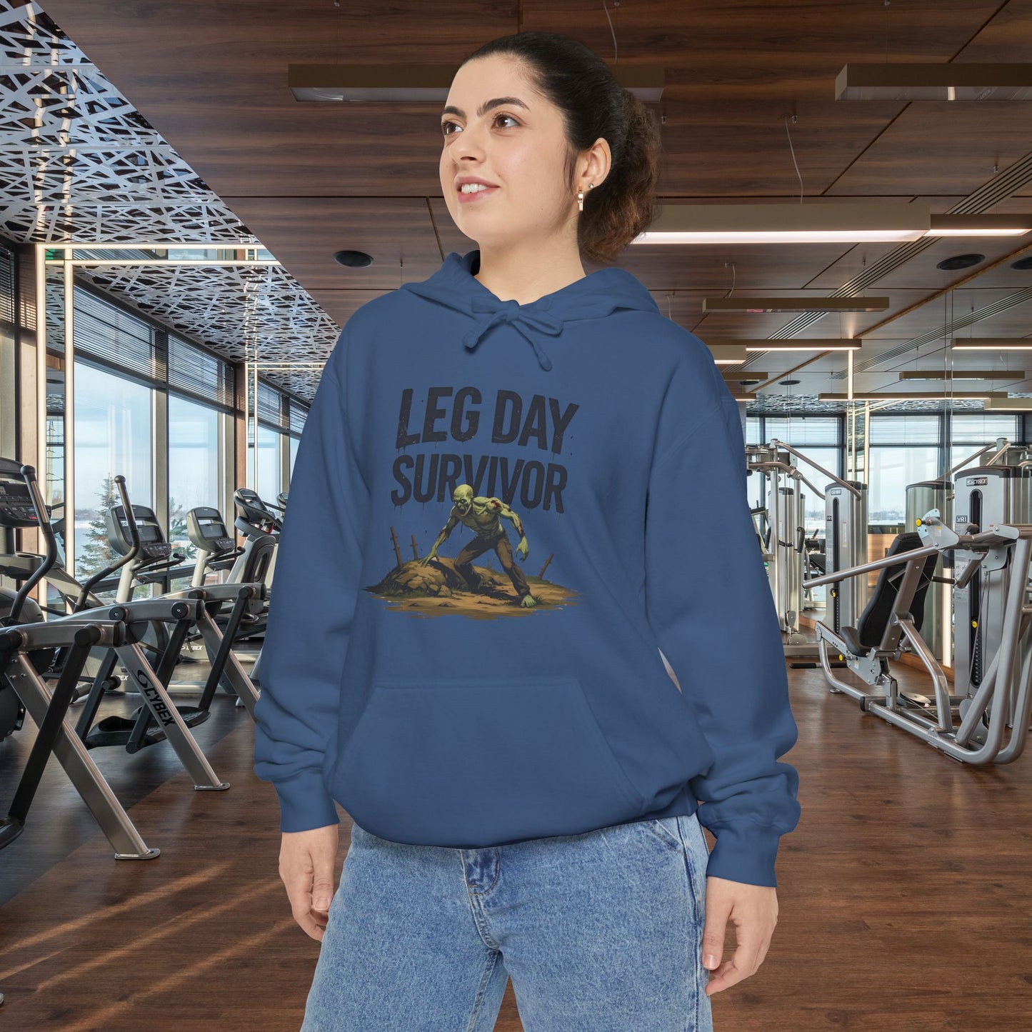 Leg Day Survivor Hoodie, Unisex Fitness Apparel, Gym Lover Gift, Workout Hoodie, Funny T-Shirt Alternative