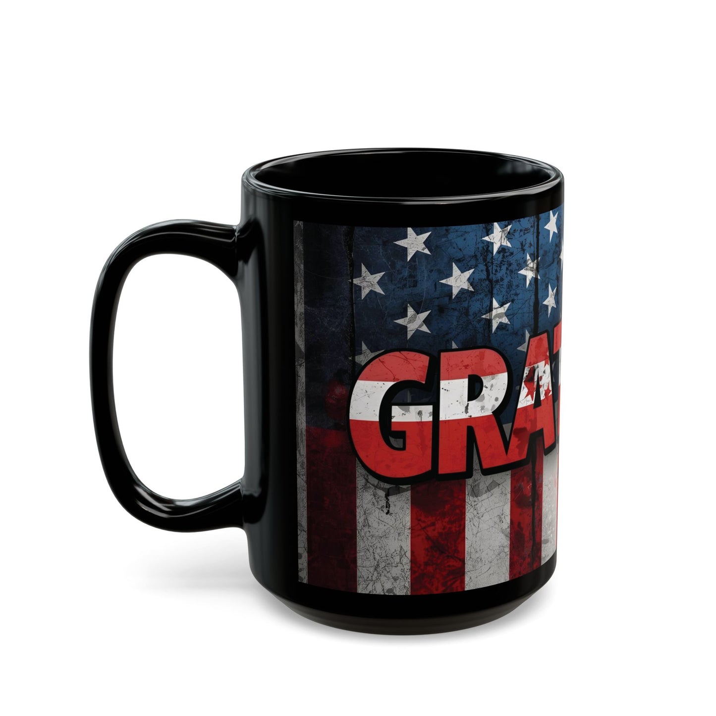 Patriotic Grateful Mug - 11oz & 15oz, Perfect Gift for Veterans, Independence Day Decor, Coffee Lovers, Home & Office