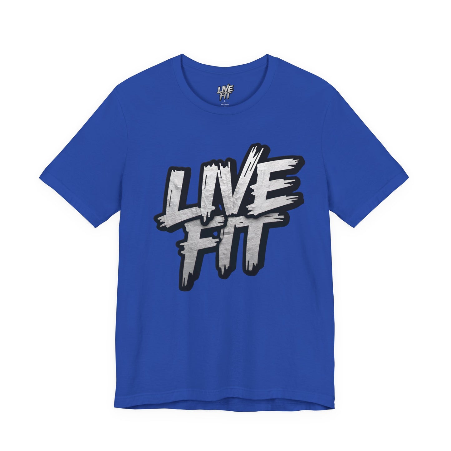 LIVE FIT Unisex Jersey Tee - Fitness Shirt - XS - 4XL - Workout Apparel - Motivational T-Shirt - Casual Wear - Gift for Fitness Enthusiasts