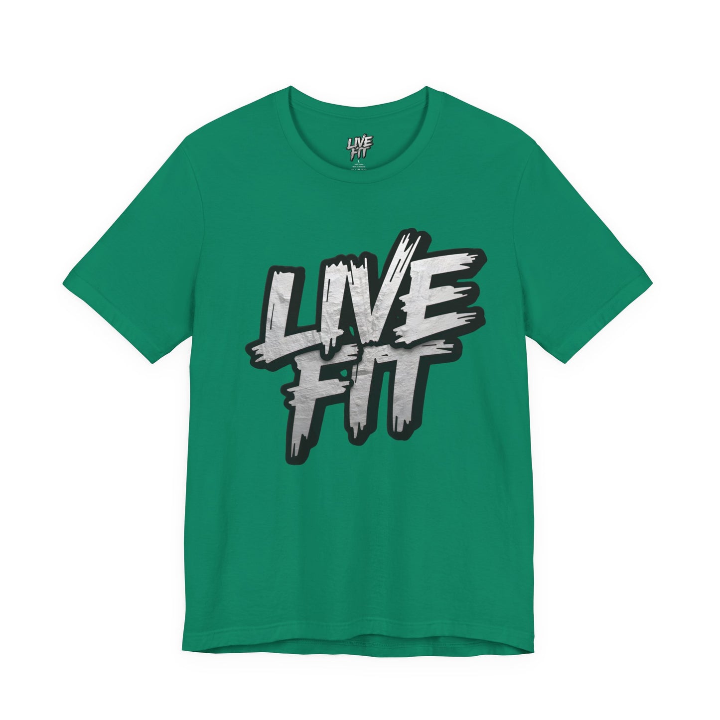 LIVE FIT Unisex Jersey Tee - Fitness Shirt - XS - 4XL - Workout Apparel - Motivational T-Shirt - Casual Wear - Gift for Fitness Enthusiasts