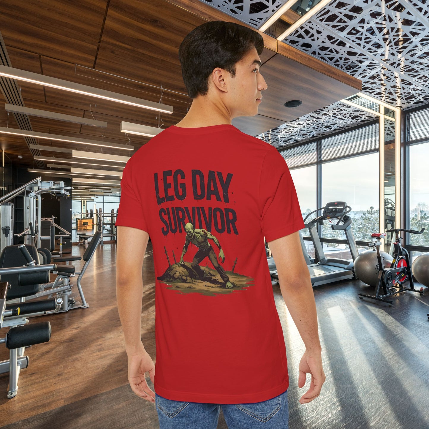 Leg Day Survivor Tee, Fitness Shirt, Workout Apparel, Gym Gift, Unisex Graphic Tee