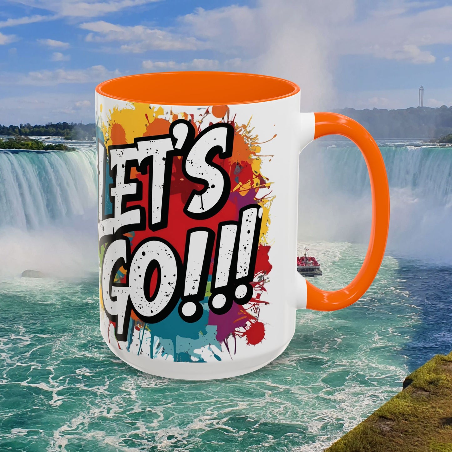 💥Vibrant 💥 Motivational 💥 Ceramic 💥 Coffee Mug 💥 Let's Go! 💥 Never or Now💥 Sizes 11oz 15oz💥 8 Different Colors To Choose From💥