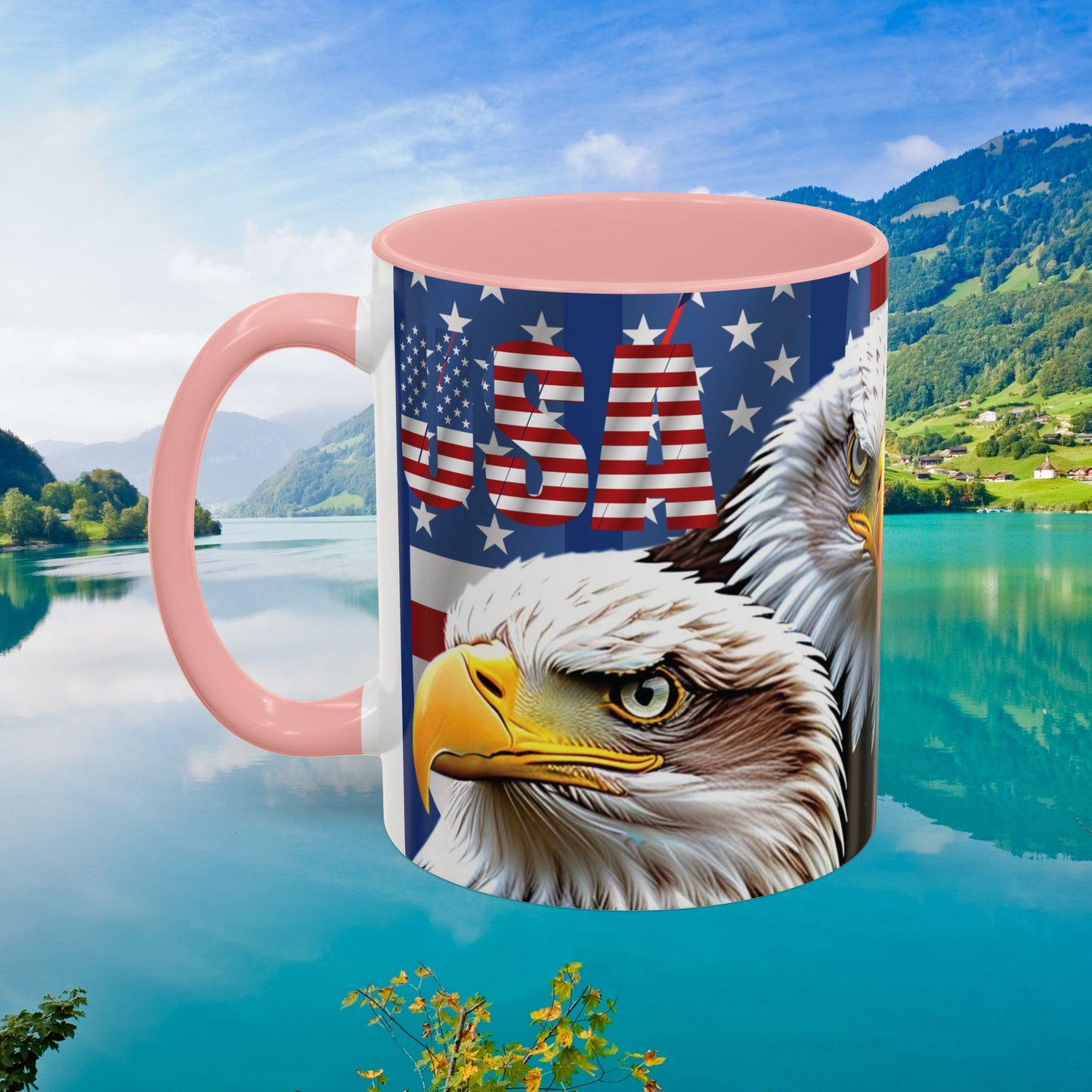 πΊπΈ Eye-Catching πΊπΈ Patriotic πΊπΈ Bald Eagle πΊπΈ Red White & Blue πΊπΈ USA πΊπΈ Accent Coffee Mug πΊπΈπΊπΈ 11oz & πΊπΈ 15oz πΊπΈ Sizes πΊπΈ 8 Color Options πΊπΈ Red πΊπΈ Black πΊπΈ Light Blue πΊπΈ Yellow πΊπΈ Orange πΊπΈ Navy πΊπΈ Pink πΊπΈ Purple