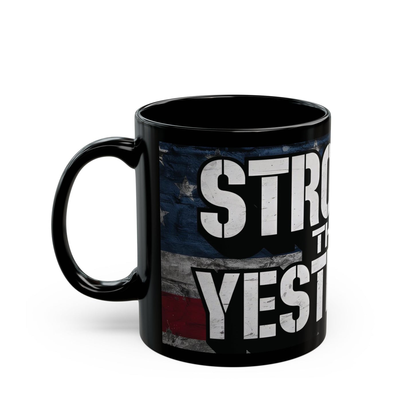 Stronger Than Yesterday Mug | Motivational Black Coffee Cup | Perfect Gift for Fitness Lovers, Entrepreneurs, & Daily Inspiration