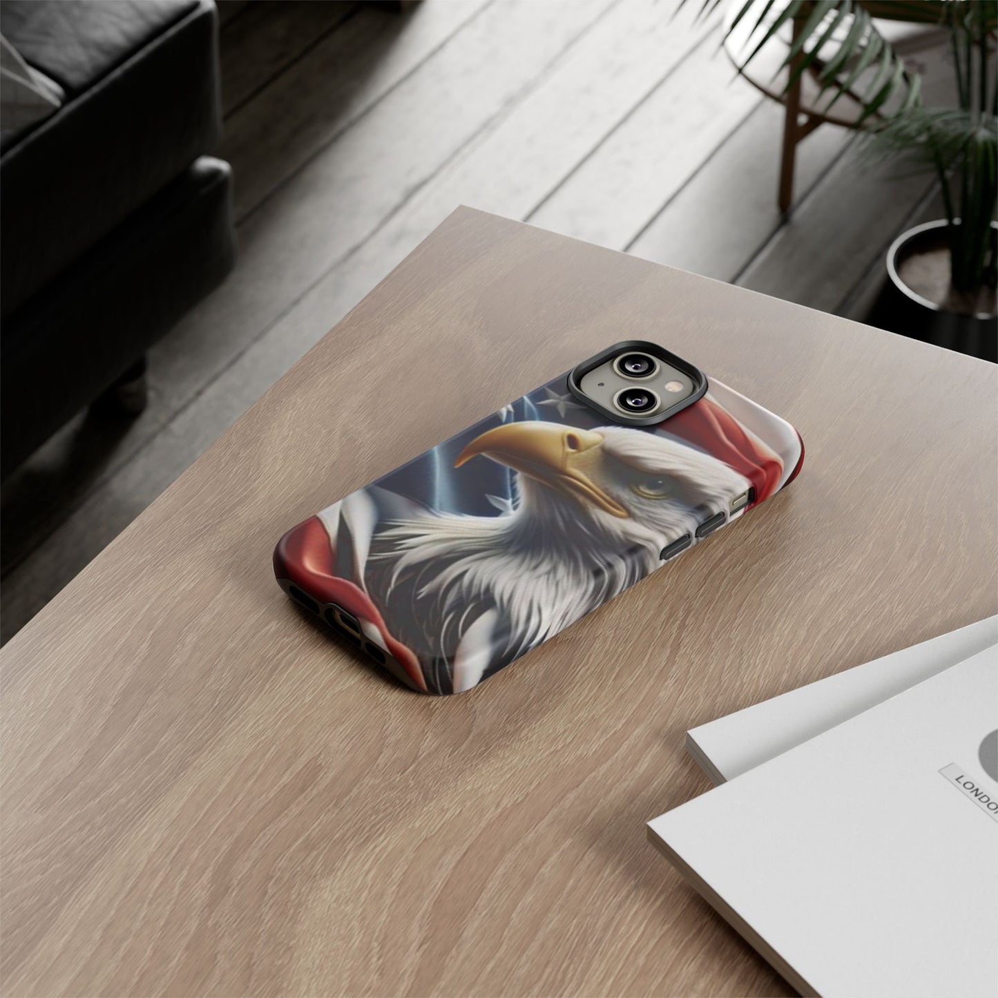 Patriotic Eagle Phone Case | Tough Cases for Nature Lovers, Gift for Veterans, Independence Day, Memorial Day