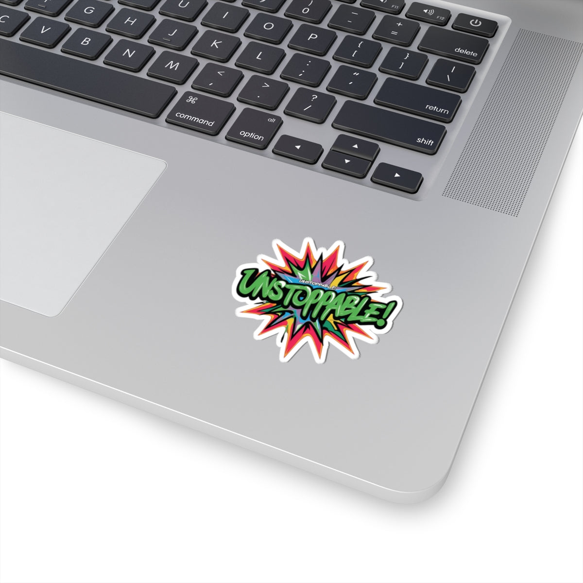 Vibrant Unstoppable Print Kiss-Cut Stickers | Motivational Decals for Laptops, Water Bottles, Gifts, Home Decor & Crafting
