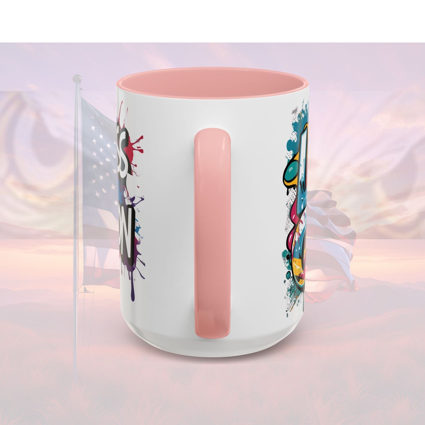 Vibrant Ceramic Mug Inspirational Let's Go! Graffiti Mug Coffee Mug Progress Not Perfection Sizes 11oz & 15oz Birthday Gift Graduation Gift 8 Different Color Options