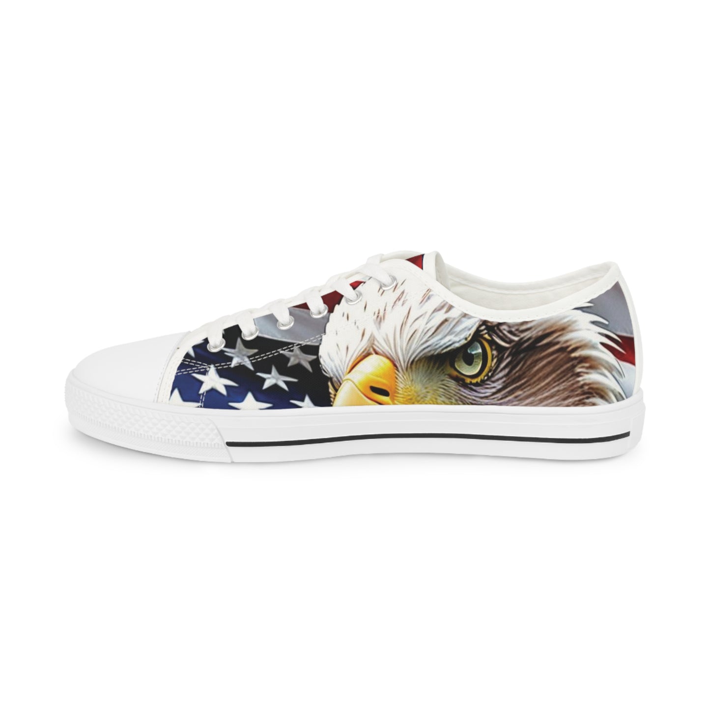Unisex Sneakers - USA American Flag Patriotic Bald Eagle Design