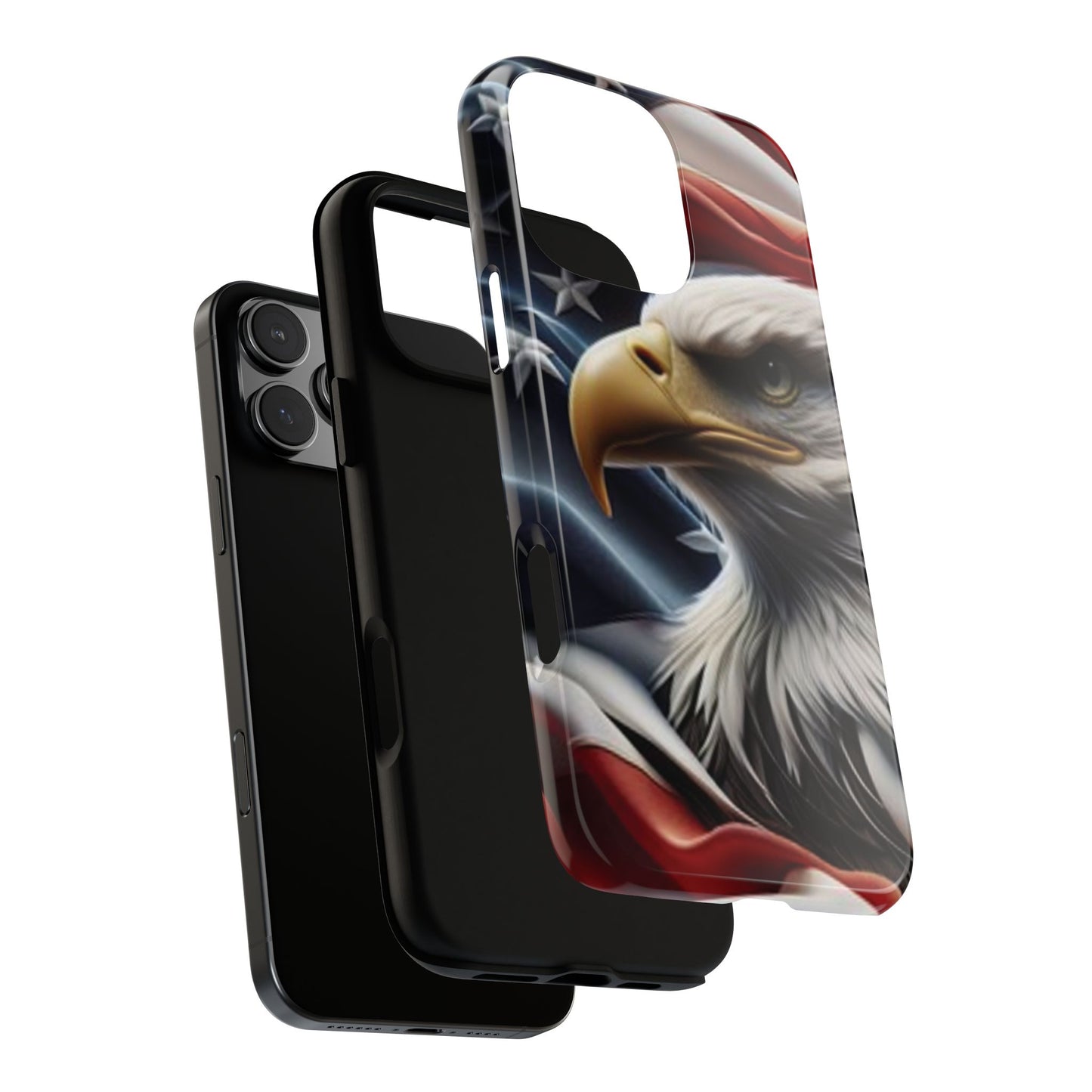 Patriotic Eagle Phone Case | Tough Cases for Nature Lovers, Gift for Veterans, Independence Day, Memorial Day