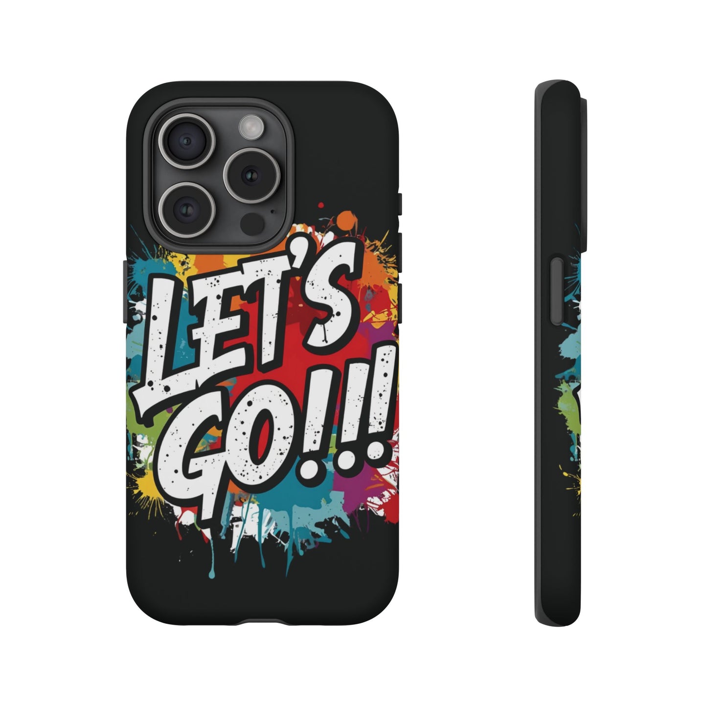 π₯Phone Case π₯ Colorful π₯ Let's Go! π₯ Tough Phone Case π₯ Vibrant Design π₯ iPhones 15 & 16 π₯ Birthday Gift π₯