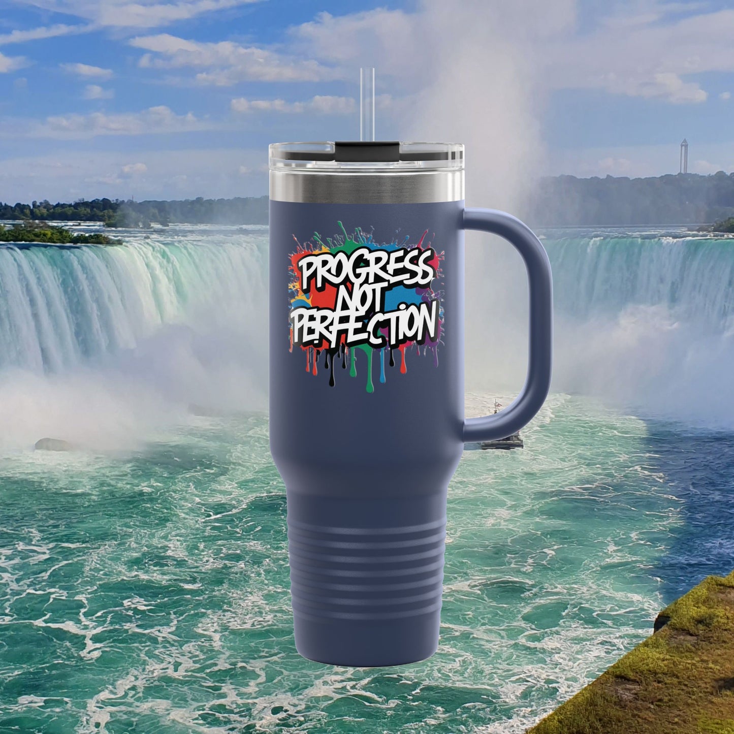 💥Inspirational 💥 Vibrant 💥 Durable 💥 Stainless Steel 💥 Insulated 💥 Travel Mug-Tumbler 💥 40oz 💥 Leak-Proof Lid 💥 8 Different Colors To Choose From 💥 Motivation On The Move 💥