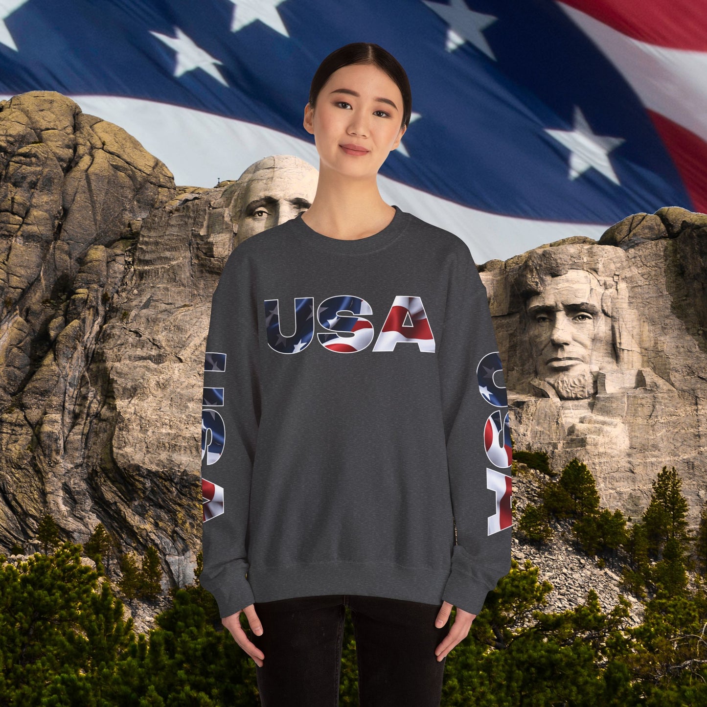 ๐บ๐ธ Patriotic ๐บ๐ธ USA ๐บ๐ธ Crewneck ๐บ๐ธ Sweatshirt ๐บ๐ธ Unisex ๐บ๐ธ Heavy Blend ๐บ๐ธ Sizes US S-5XL ๐บ๐ธ