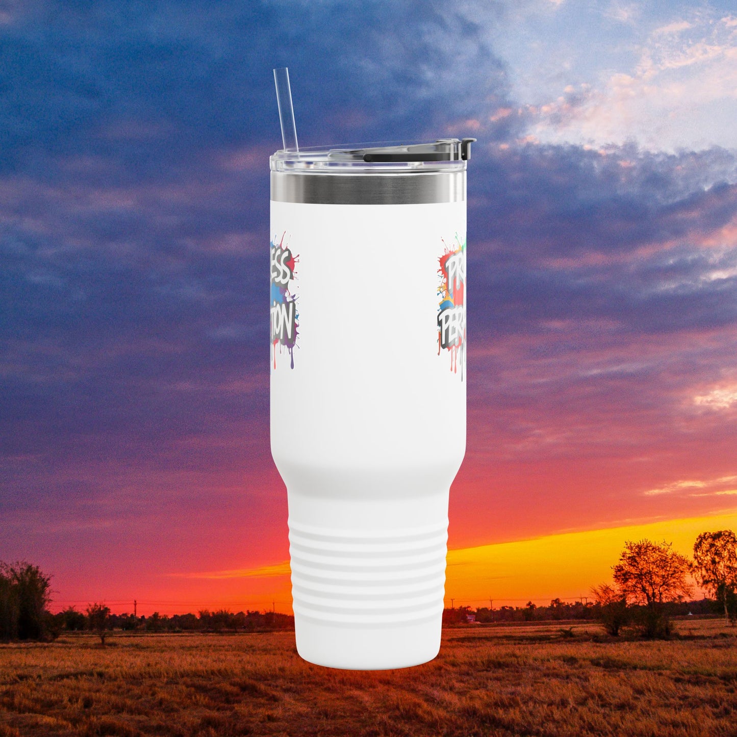 💥Inspirational 💥 Vibrant 💥 Durable 💥 Stainless Steel 💥 Insulated 💥 Travel Mug-Tumbler 💥 40oz 💥 Leak-Proof Lid 💥 8 Different Colors To Choose From 💥 Motivation On The Move 💥