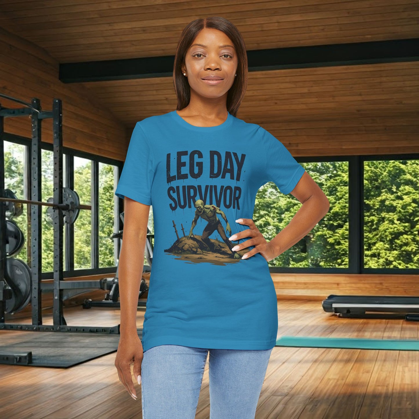 Leg Day Survivor Tee, Fitness Shirt, Workout Apparel, Gym Gift, Unisex Graphic Tee