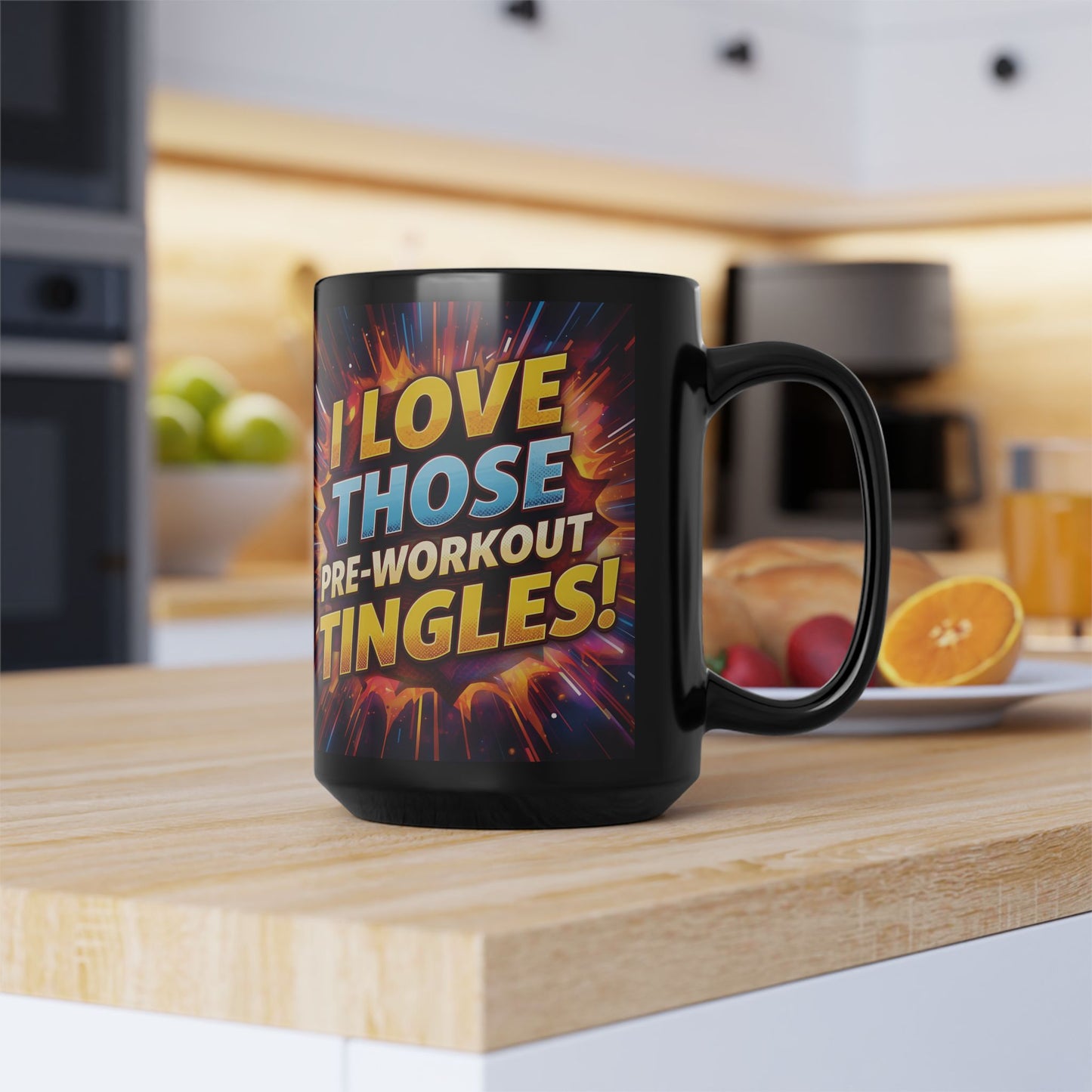 Motivational Workout Mug - Fitness Coffee Cup - I Love Those Pre-Workout Tingles! Mug - Gym Lover Gift - Workout Motivation Mug -