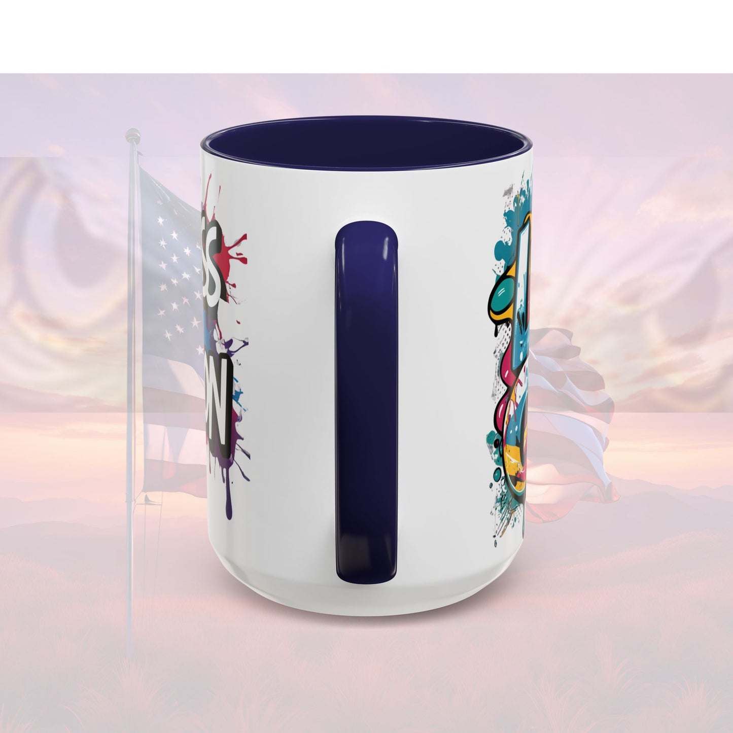 Vibrant Ceramic Mug Inspirational Let's Go! Graffiti Mug Coffee Mug Progress Not Perfection Sizes 11oz & 15oz Birthday Gift Graduation Gift 8 Different Color Options