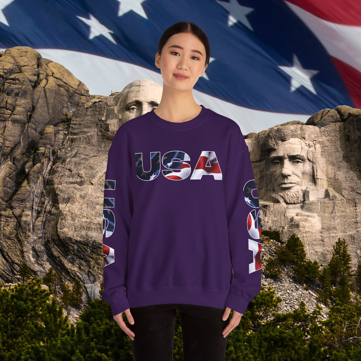 ๐บ๐ธ Patriotic ๐บ๐ธ USA ๐บ๐ธ Crewneck ๐บ๐ธ Sweatshirt ๐บ๐ธ Unisex ๐บ๐ธ Heavy Blend ๐บ๐ธ Sizes US S-5XL ๐บ๐ธ