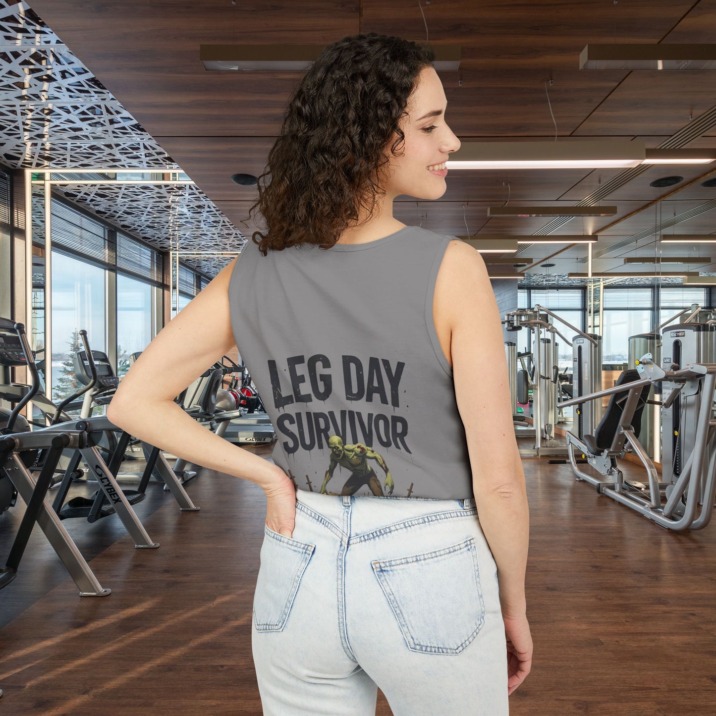 Leg Day Survivor Tank Top - Unisex Fitness Apparel, Gym Gear, Workout Clothing, Workout Gift, Funny Fitness Tee