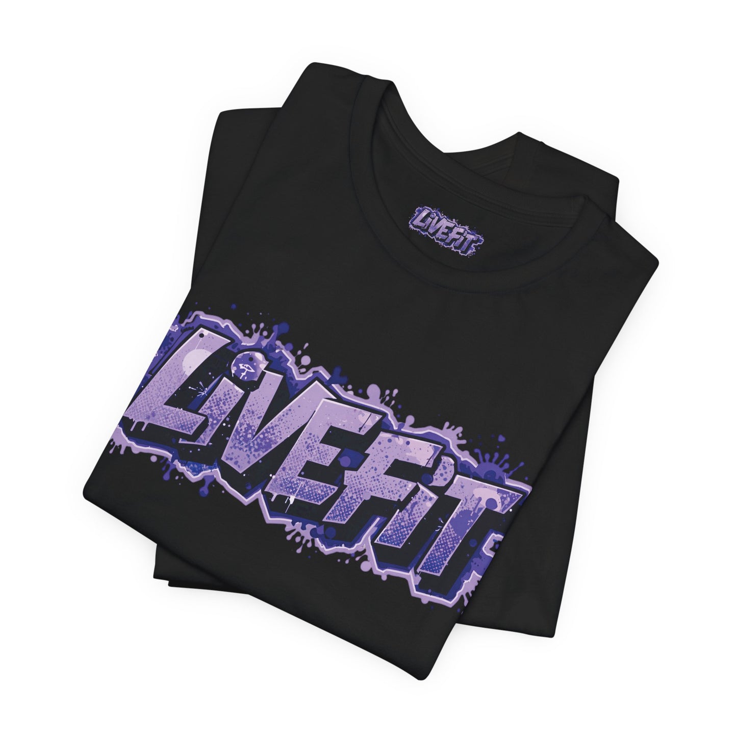 Live Fit Unisex Tee - Fitness Shirt - Motivational Graphic Tee - Workout Apparel - Casual Wear - Gift for Gym Lovers - Active Lifestyle -
