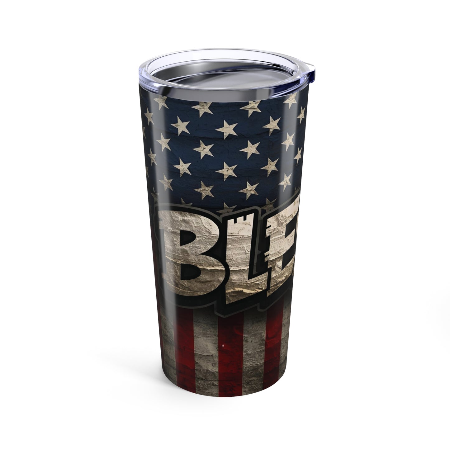 Blessed Patriotic Tumbler 20oz - Freedom Gift, Travel Mug, Outdoor Use, BBQ Accessory, Veterans Day, Memorial Day