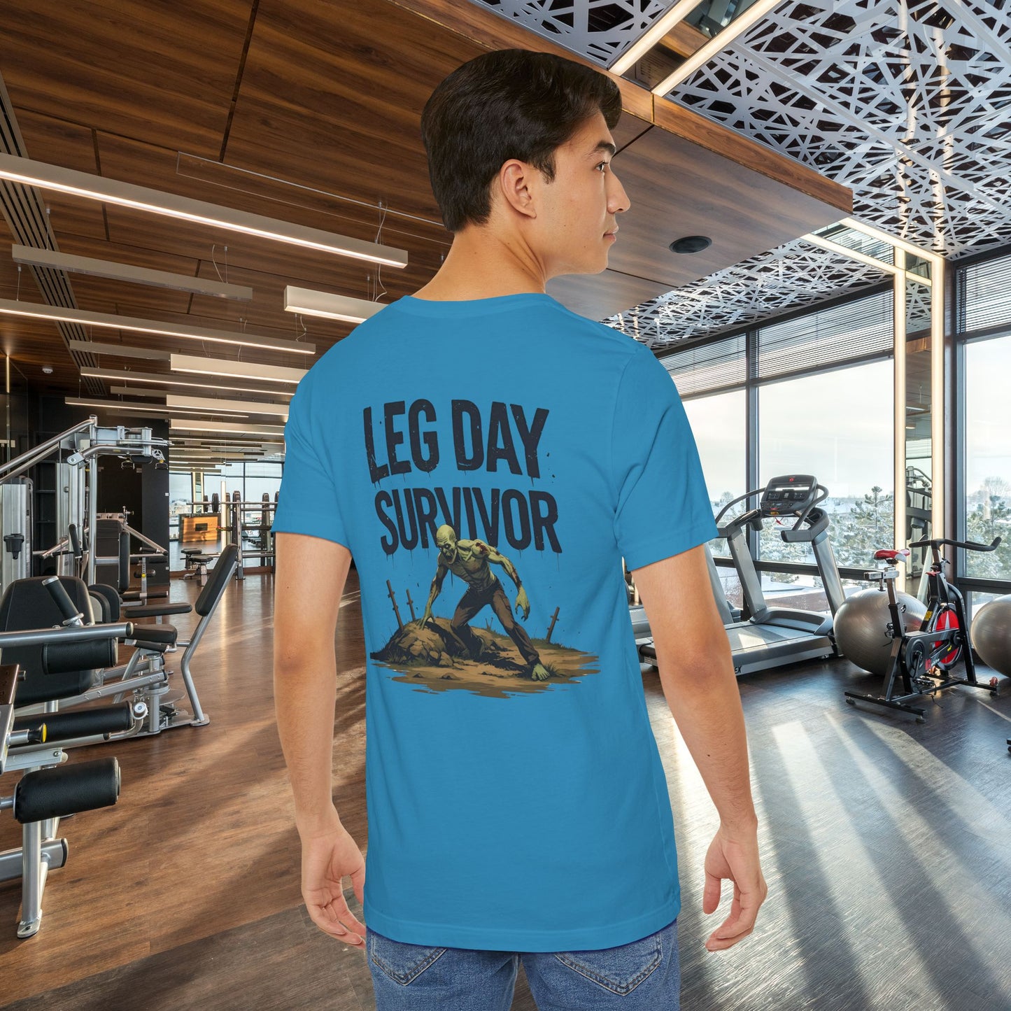Leg Day Survivor Tee, Fitness Shirt, Workout Apparel, Gym Gift, Unisex Graphic Tee