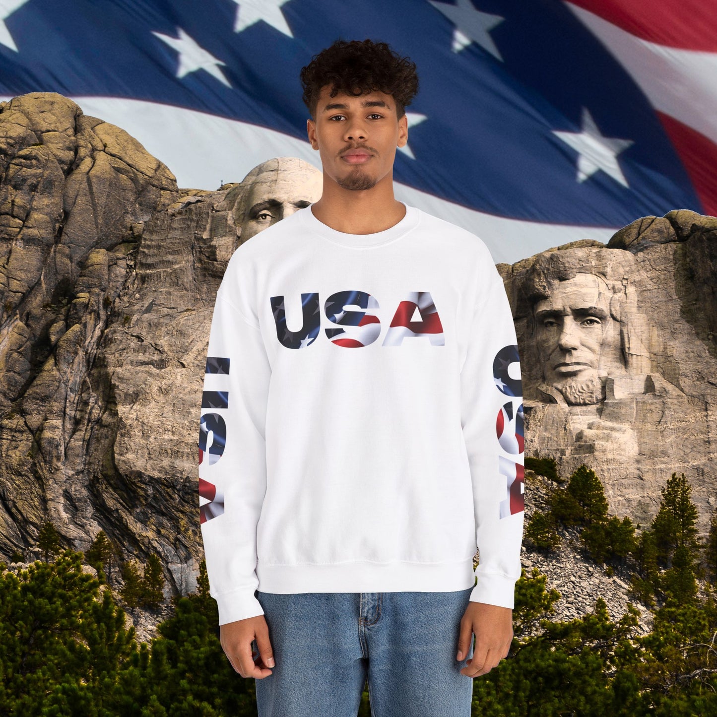 ๐บ๐ธ Patriotic ๐บ๐ธ USA ๐บ๐ธ Crewneck ๐บ๐ธ Sweatshirt ๐บ๐ธ Unisex ๐บ๐ธ Heavy Blend ๐บ๐ธ Sizes US S-5XL ๐บ๐ธ