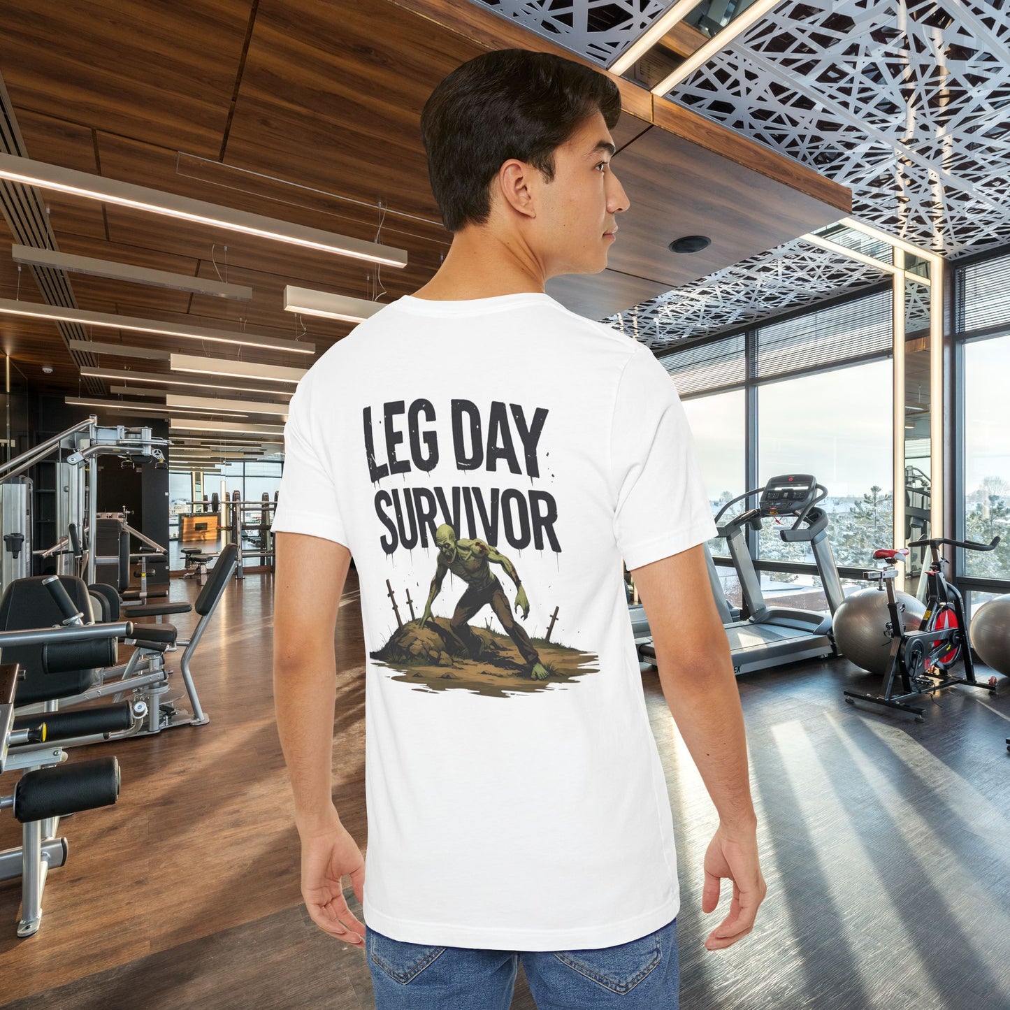 Leg Day Survivor Tee, Fitness Shirt, Workout Apparel, Gym Gift, Unisex Graphic Tee