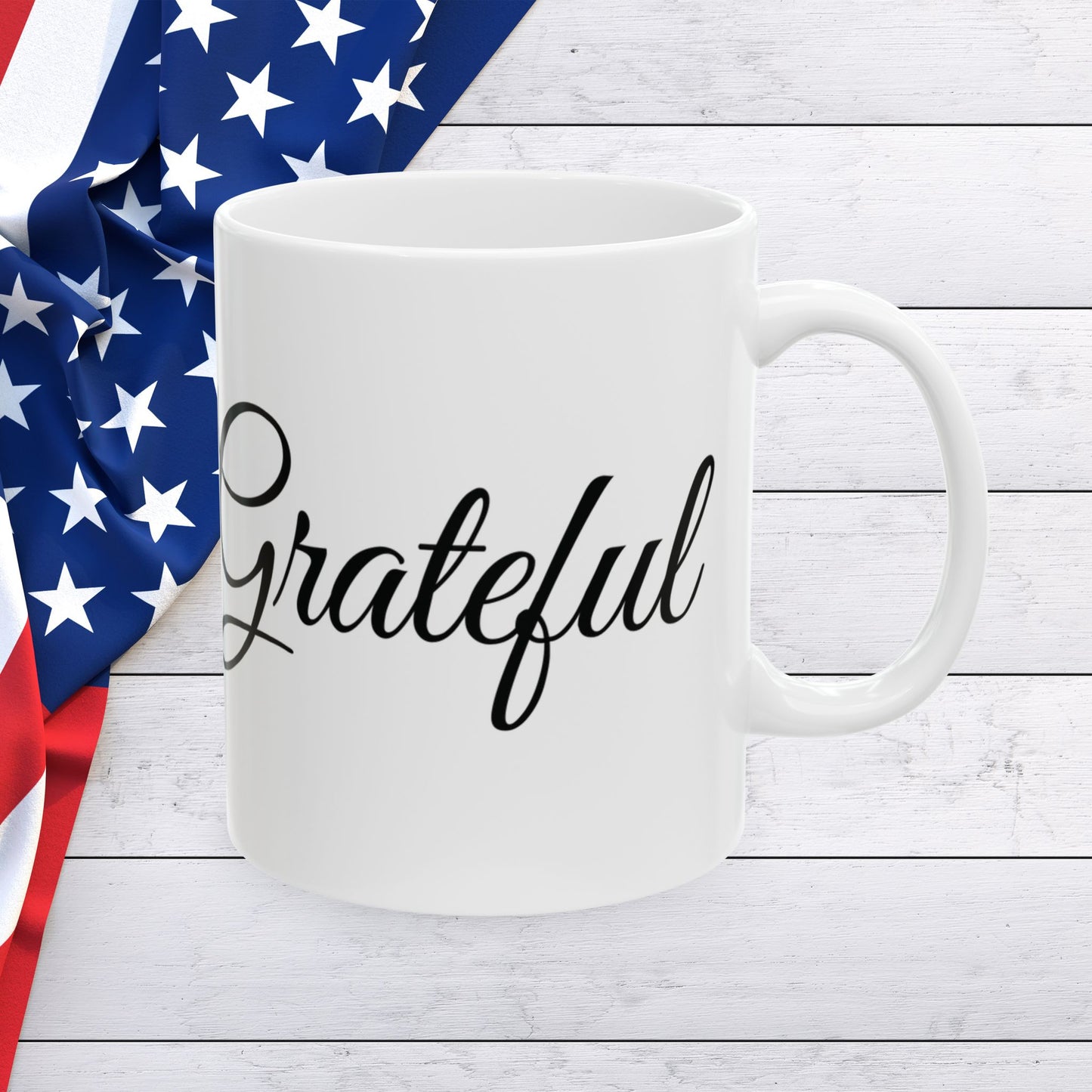 Grateful Graphic Mug - Perfect Gift for Thanksgiving or any holiday or special occasion - Inspirational Coffee Mug - Thanksgiving Decor - Holiday Celebration Gift - Appreciation Gift - Christmas Gift -