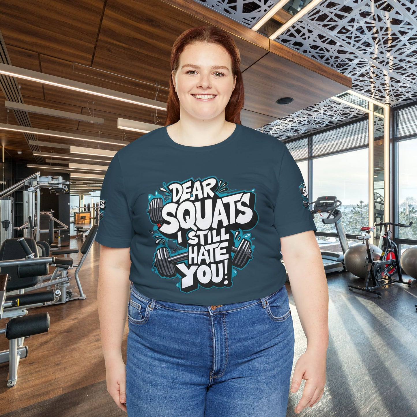 Fit & Fun Unisex Tee - 'Dear Squats, I Still Hate You!'