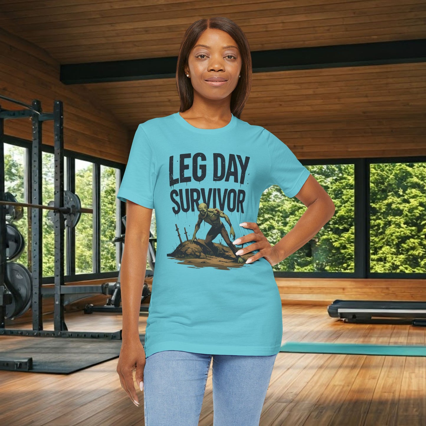 Leg Day Survivor Tee, Fitness Shirt, Workout Apparel, Gym Gift, Unisex Graphic Tee