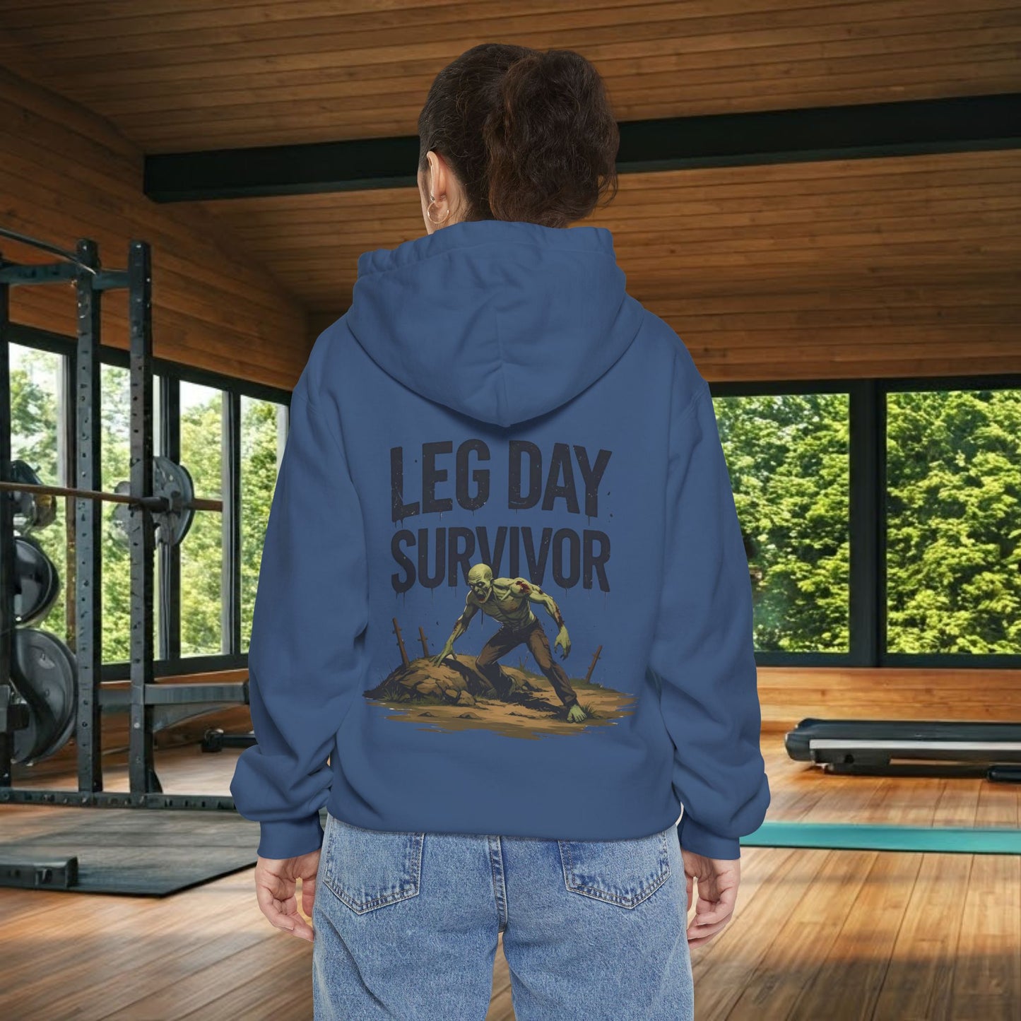 Leg Day Survivor Hoodie, Unisex Fitness Apparel, Gym Lover Gift, Workout Hoodie, Funny T-Shirt Alternative