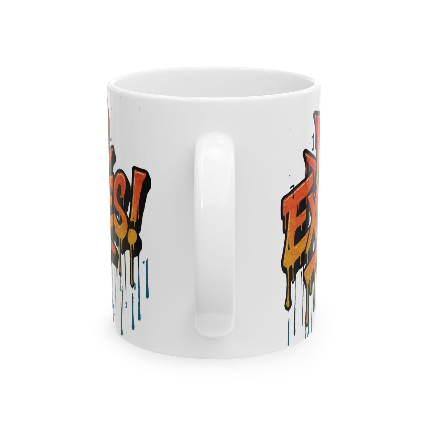 Motivational Ceramic Mug - No Excuses! Coffee Cup for Encouragement, Office Decor, Gift for Friends, Inspirational Tea Mug