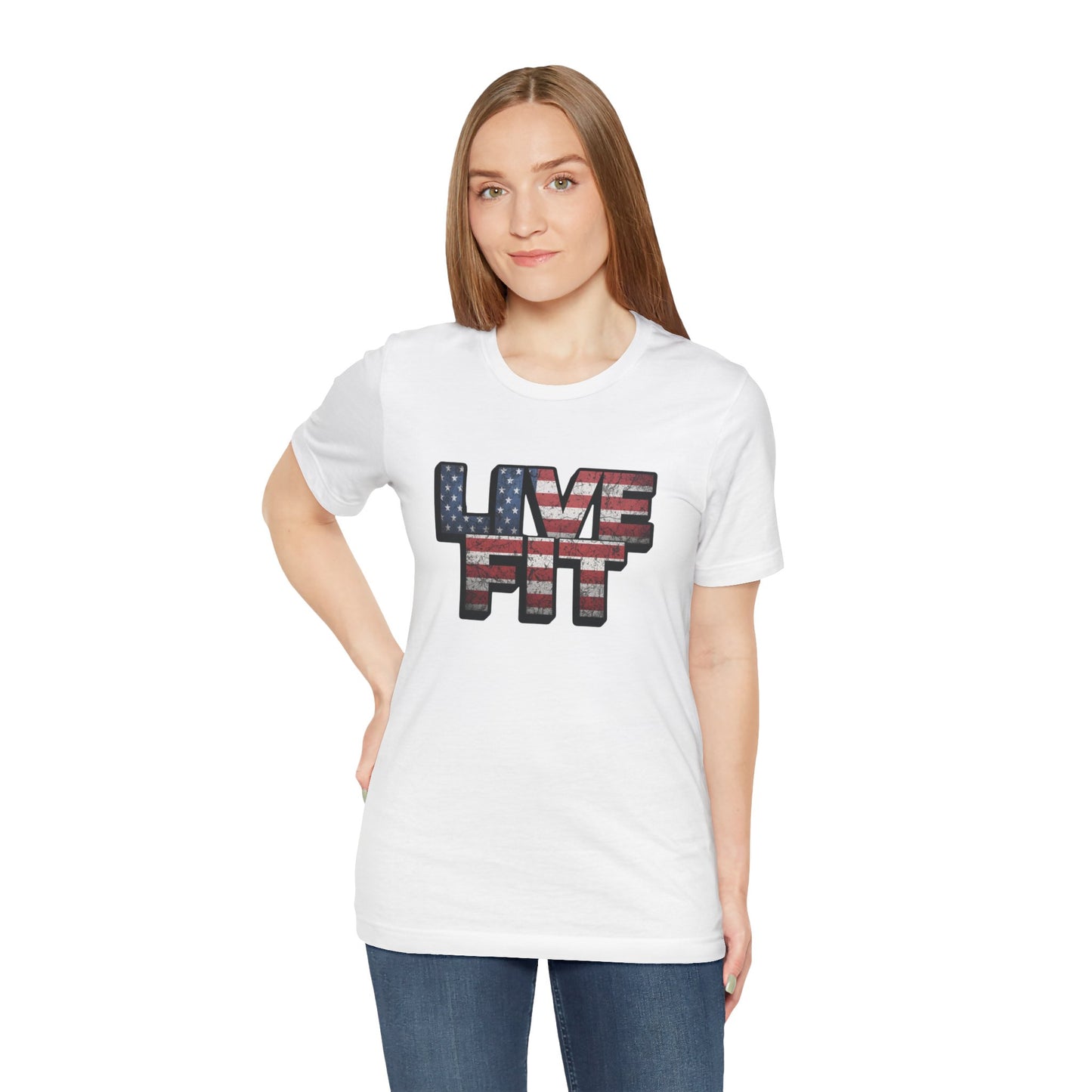 Unisex Graphic Tee - Patriotic Tee - American Flag - Red White Blue - Fitness Shirt - Workout Top - Casual Apparel for Independence Day - XS-4XL -