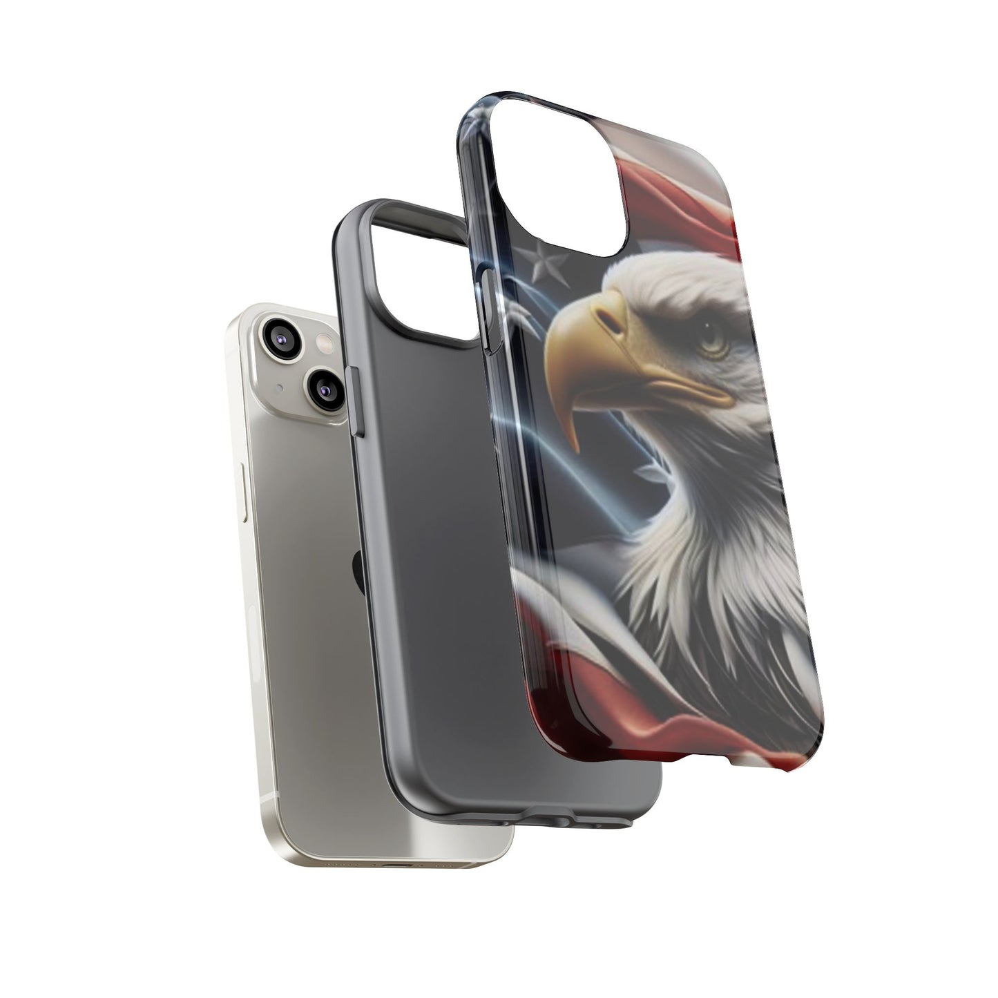 Patriotic Eagle Phone Case | Tough Cases for Nature Lovers, Gift for Veterans, Independence Day, Memorial Day