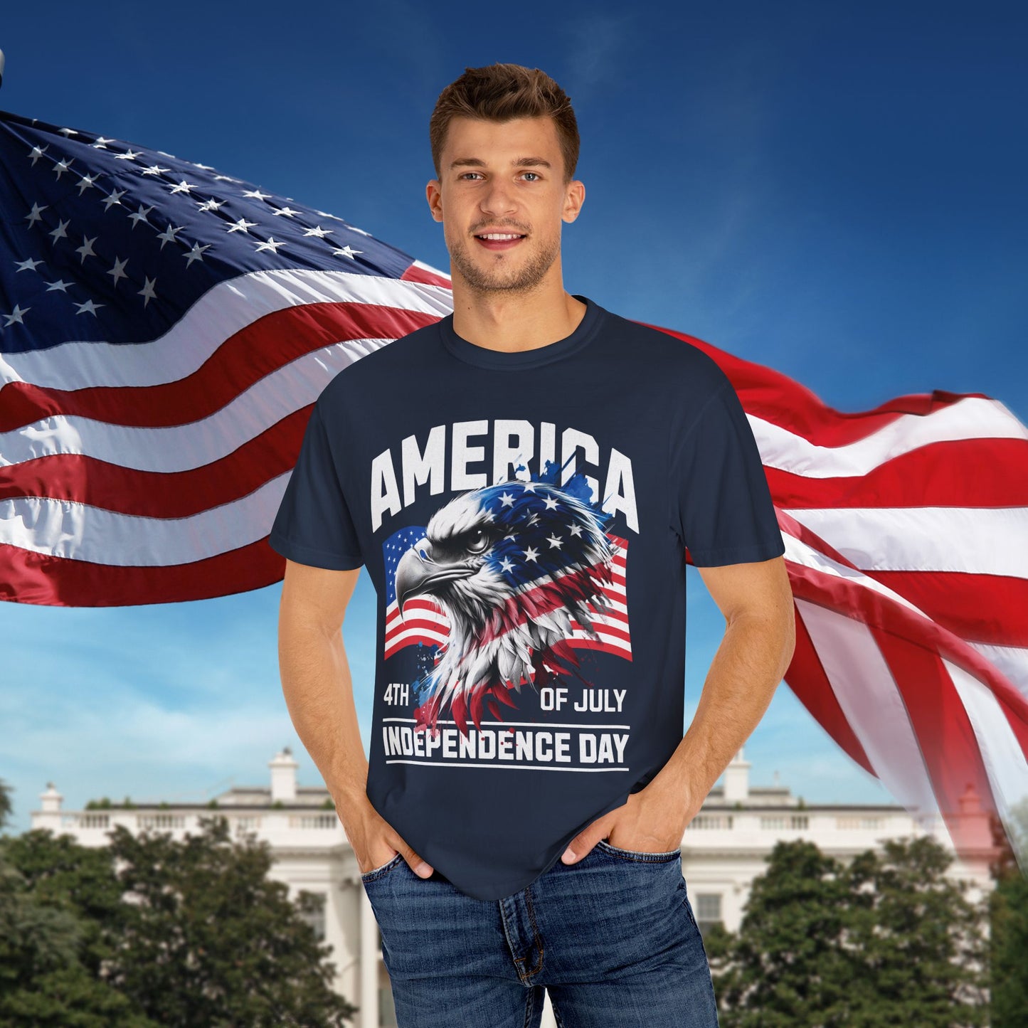 Independence Day 4th of July T-Shirt - Patriotic Graphic Tee - Unisex S-4XL