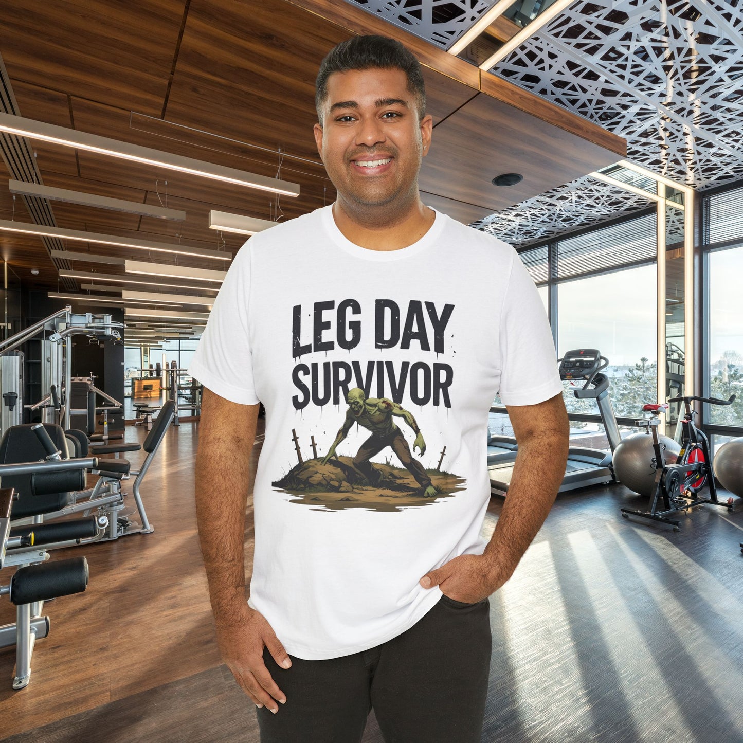 Leg Day Survivor Tee, Fitness Shirt, Workout Apparel, Gym Gift, Unisex Graphic Tee