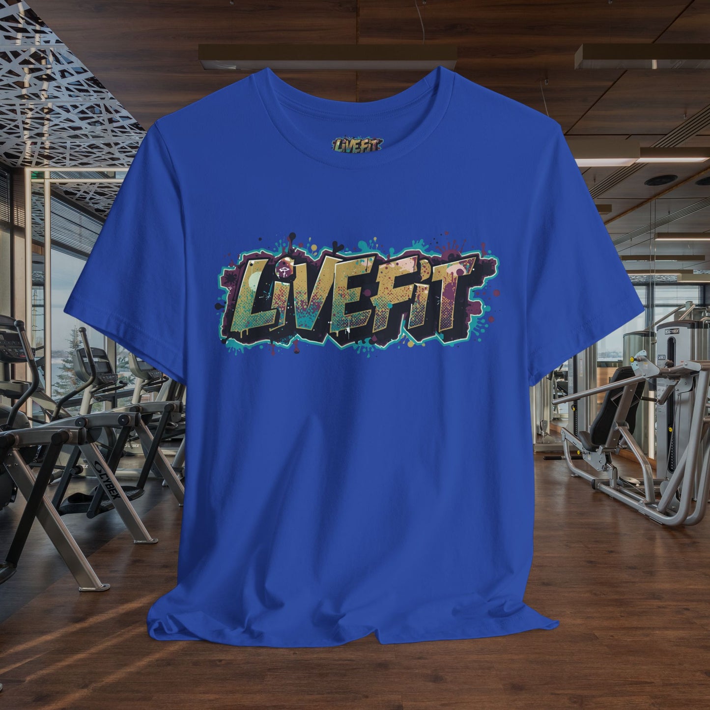LIVE FIT Graphic Fitness Tee - Motivational Workout Apparel