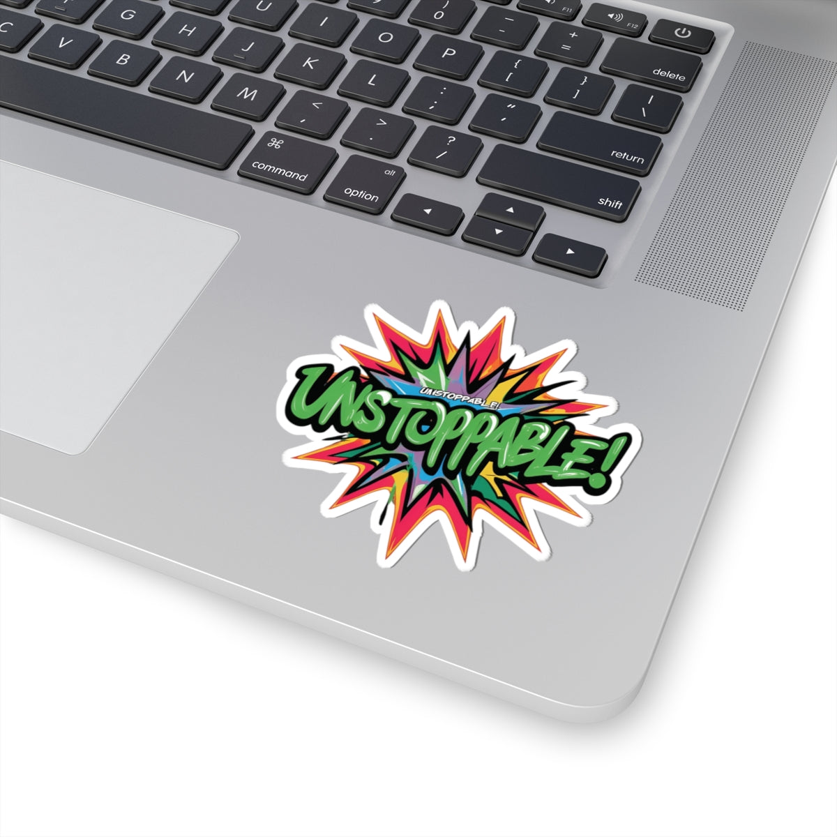 Vibrant Unstoppable Print Kiss-Cut Stickers | Motivational Decals for Laptops, Water Bottles, Gifts, Home Decor & Crafting