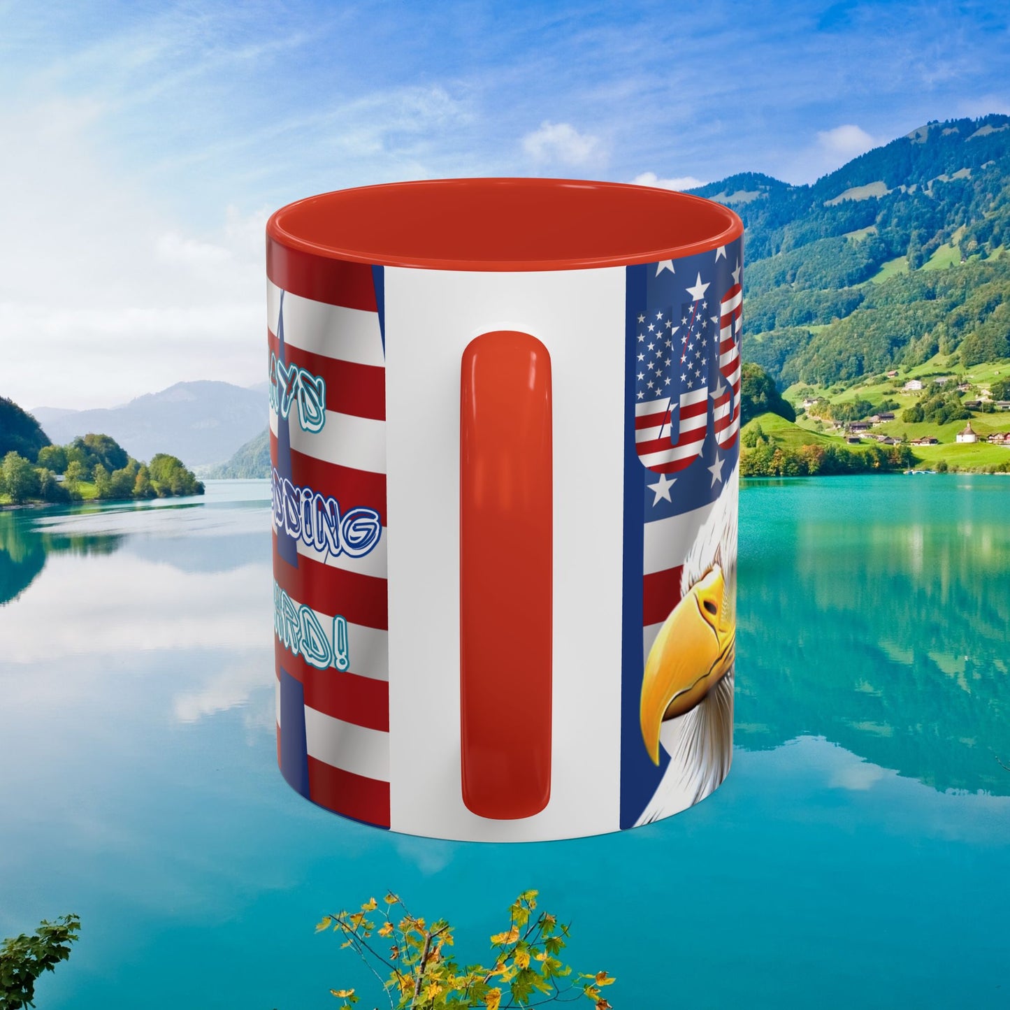 πΊπΈ Eye-Catching πΊπΈ Patriotic πΊπΈ Bald Eagle πΊπΈ Red White & Blue πΊπΈ USA πΊπΈ Accent Coffee Mug πΊπΈπΊπΈ 11oz & πΊπΈ 15oz πΊπΈ Sizes πΊπΈ 8 Color Options πΊπΈ Red πΊπΈ Black πΊπΈ Light Blue πΊπΈ Yellow πΊπΈ Orange πΊπΈ Navy πΊπΈ Pink πΊπΈ Purple