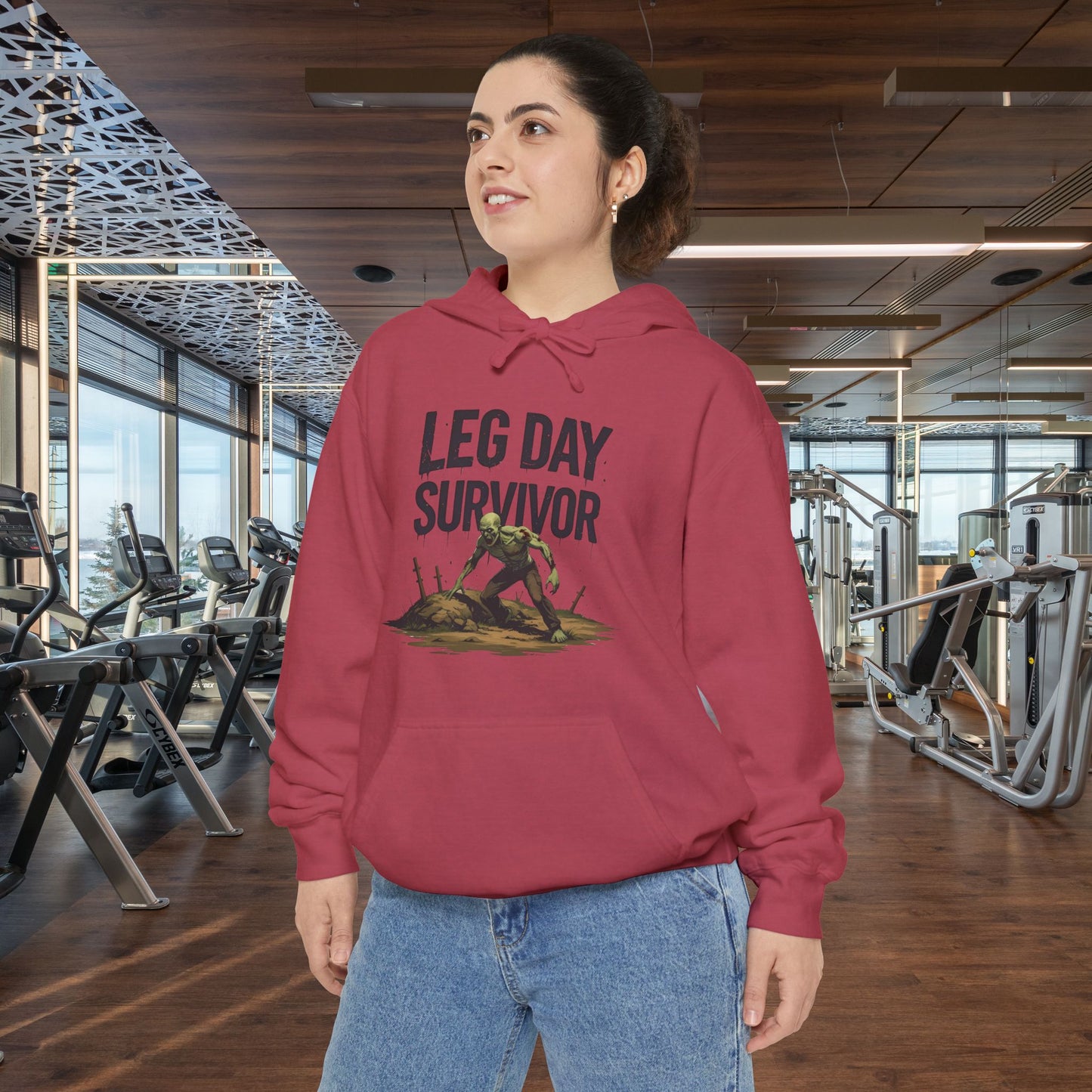 Leg Day Survivor Hoodie, Unisex Fitness Apparel, Gym Lover Gift, Workout Hoodie, Funny T-Shirt Alternative