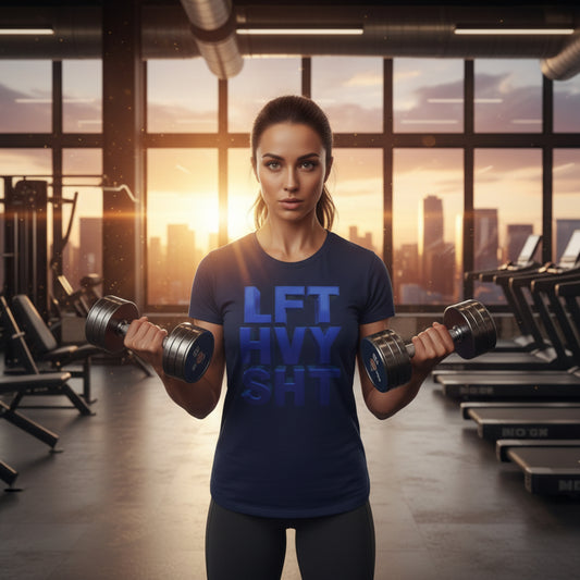 Lift Heavy Shit Gym T-Shirt - Bold 3D Weightlifting Tee - Unisex Fitness Apparel