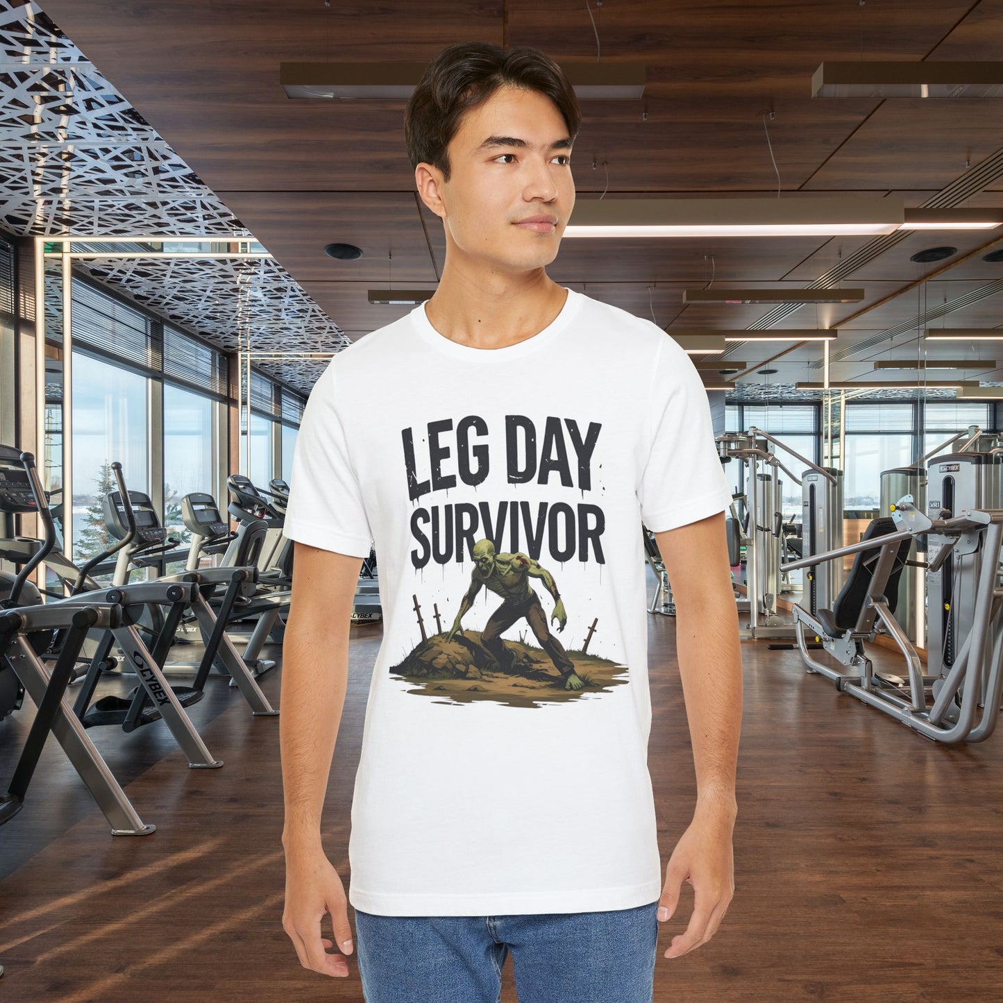 Leg Day Survivor Tee, Fitness Shirt, Workout Apparel, Gym Gift, Unisex Graphic Tee