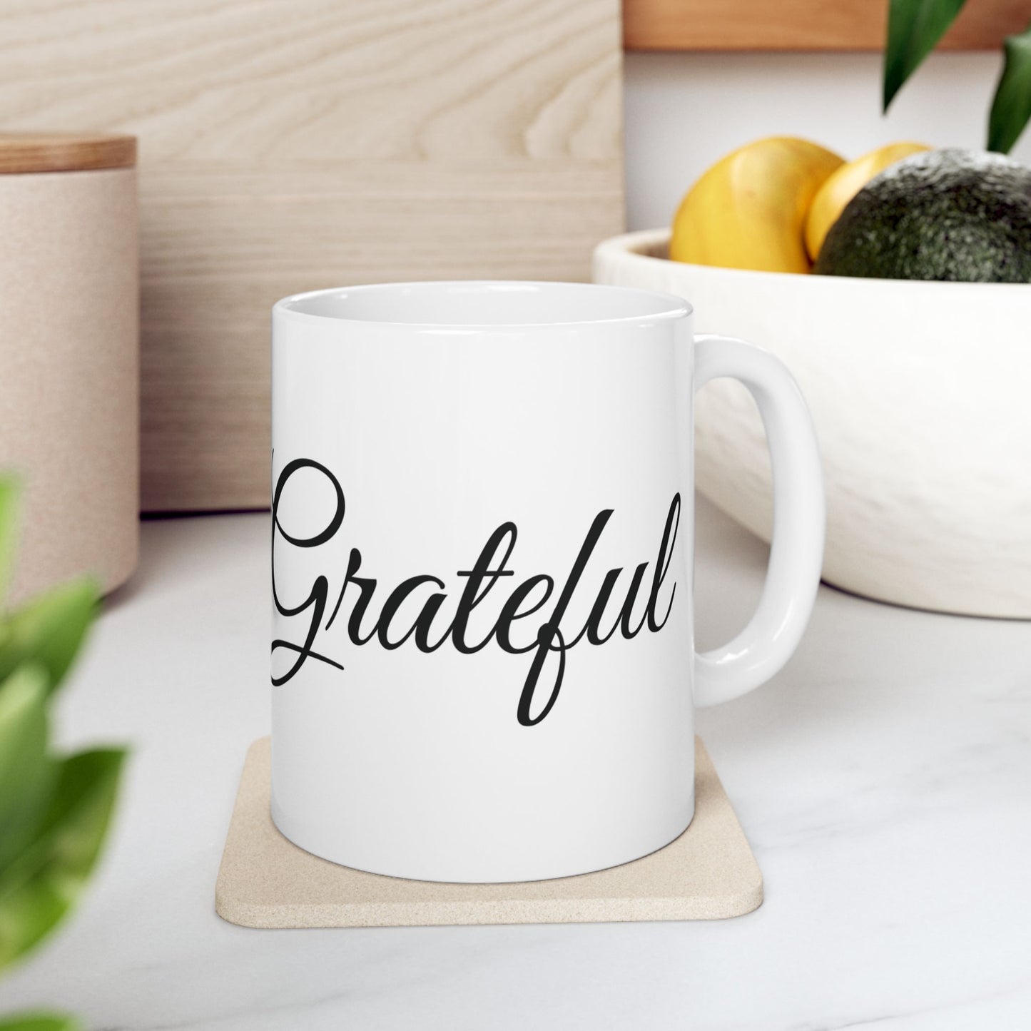 Grateful Graphic Mug - Perfect Gift for Thanksgiving or any holiday or special occasion - Inspirational Coffee Mug - Thanksgiving Decor - Holiday Celebration Gift - Appreciation Gift - Christmas Gift -