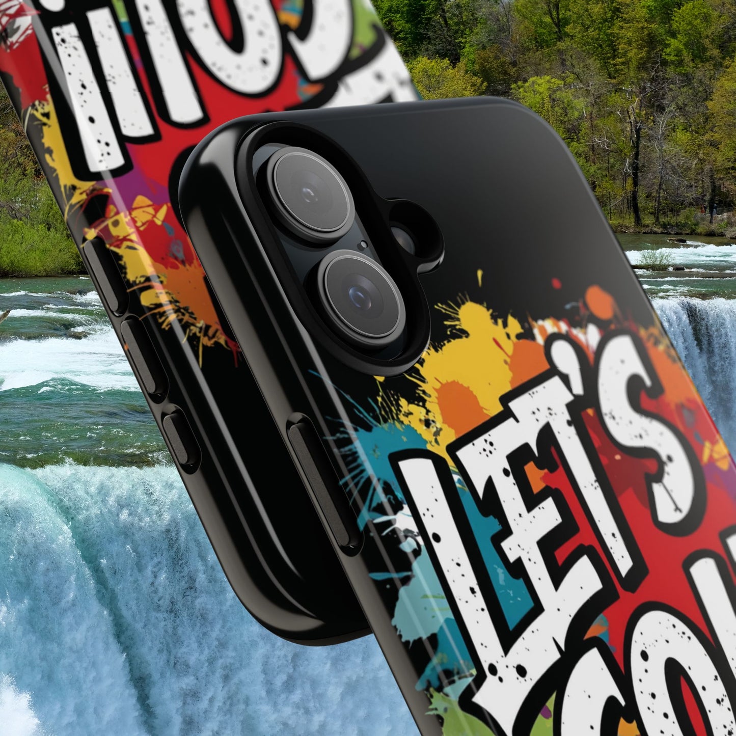 π₯Phone Case π₯ Colorful π₯ Let's Go! π₯ Tough Phone Case π₯ Vibrant Design π₯ iPhones 15 & 16 π₯ Birthday Gift π₯